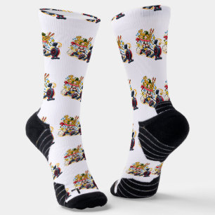 Ramen Roei Workout: Schattig Kawaii Fitness Mascot Sokken
