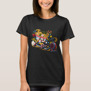 Ramen Roei Workout: Schattig Kawaii Fitness Mascot T-shirt