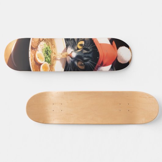 Ramen Rollin' Rascal: Kat op een skateboard (Horizontaal)