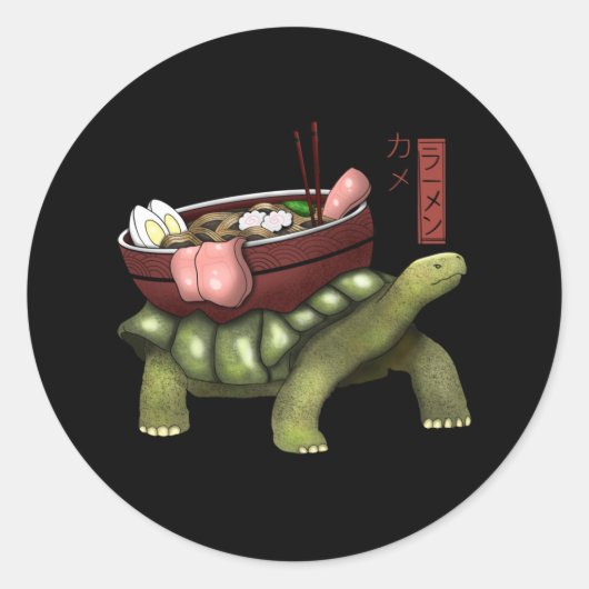 ramen ronde sticker (Voorkant)