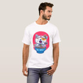 Ramen schattige Kat T-shirt (Voorkant volledig)