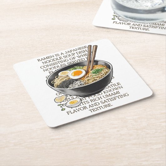 Ramen  schets van CallisC Arts Kartonnen Onderzetters (Schuin)