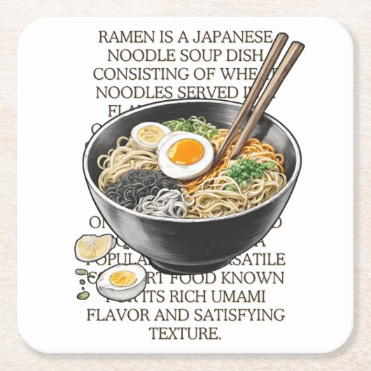 Ramen  schets van CallisC Arts Kartonnen Onderzetters (Voorkant)