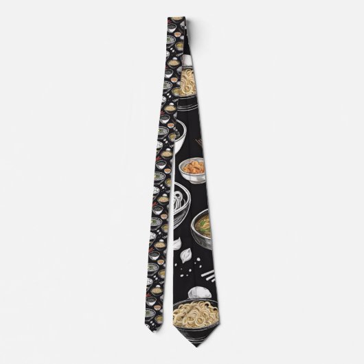 Ramen  schets van CallisC Arts Stropdas (Achterkant)