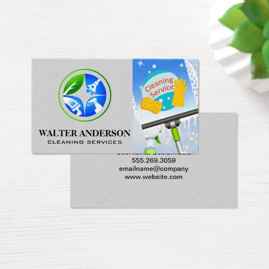 Ramen schoonmaken | Schoonmaak Diensten voor thuis Visitekaartje (Bureau)