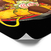 Ramen Sloth Kawaii Anime Japans eten geeft Kindere Poster (Hoek)