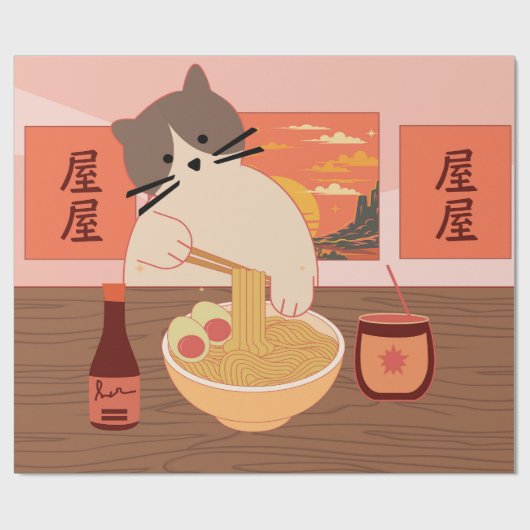 Ramen Slurp Cadeaupapier (Vlak)