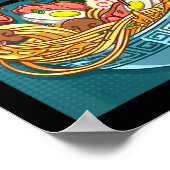 Ramen Style  Anime Japans eten geeft meisjes Poster (Hoek)
