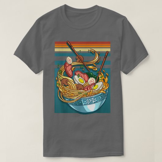 Ramen Style  Anime Japans eten geeft meisjes T-shirt (Design voorkant)
