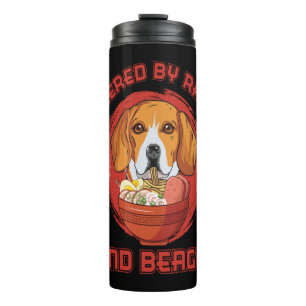 Ramen Sushi Beagle Hond T-shirt Thermosbeker