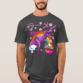 Ramen T-Rex als Japanse noedels Kawaii regenboogG T-shirt