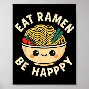 Ramen T-shirts Kawaii Stijl Grappige Japanse Anime Poster