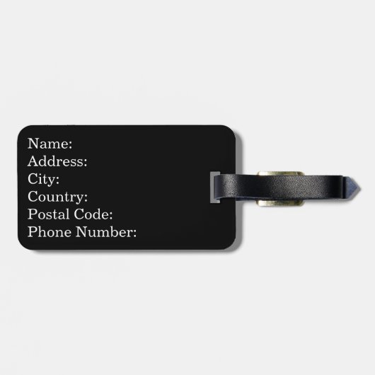 Ramen tekst ontwerp bagagelabel (Achterkant horizontaal)