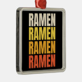 Ramen tekst ontwerp metalen ornament (Rechts)