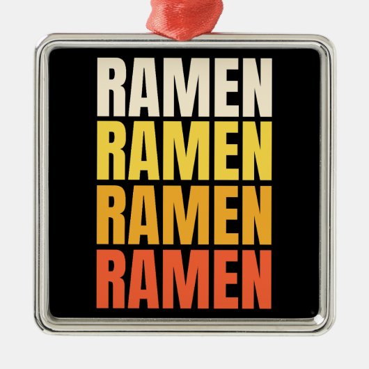 Ramen tekst ontwerp metalen ornament (Voorkant)