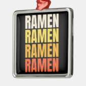 Ramen tekst ontwerp metalen ornament (Links)
