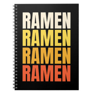 Ramen tekst ontwerp notitieboek