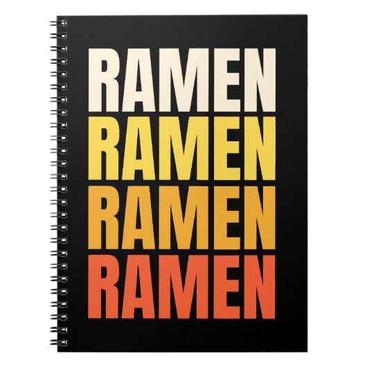 Ramen tekst ontwerp notitieboek (Voorkant)