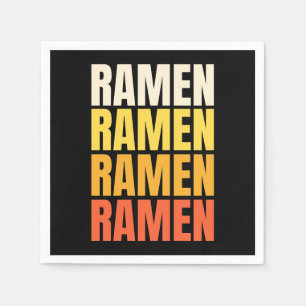 Ramen tekst ontwerp servet