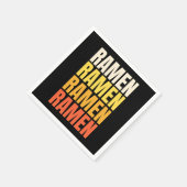 Ramen tekst ontwerp servet (Hoek)