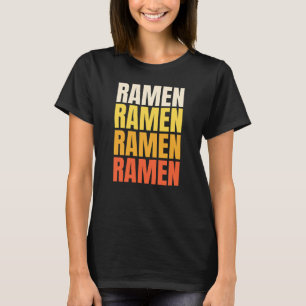 Ramen tekst ontwerp t-shirt