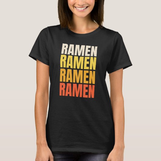 Ramen tekst ontwerp t-shirt (Voorkant)