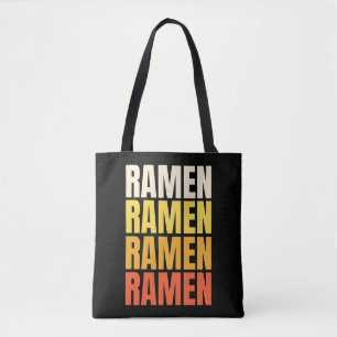 Ramen tekst ontwerp tote bag