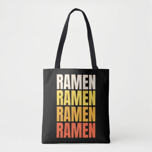 Ramen tekst ontwerp tote bag (Voorkant)