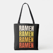 Ramen tekst ontwerp tote bag (Achterkant)