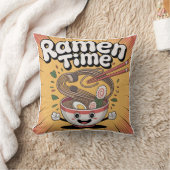 Ramen Time - Schattigee Cartoon Ramen Bowl Kussen (Deken)