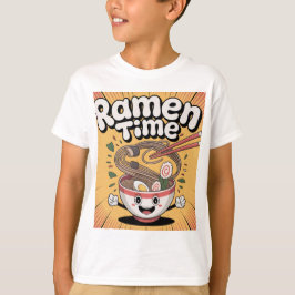 Ramen Time - Schattigee Cartoon Ramen Bowl T-shirt