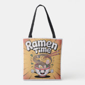 Ramen Time - Schattigee Cartoon Ramen Bowl Tote Bag (Achterkant)