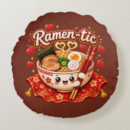 Ramen-tisch – Mooie Kawaii Ramen Kom Rond Kussen