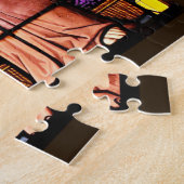 ramen van Glazen in lood die de Heilige Nationalit Legpuzzel (Zijkant)