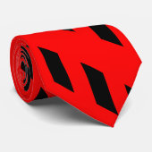 Ramen van het Hi-Rise Red en Black Stropdas (Opgerold)