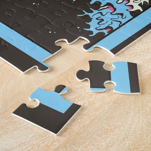 Ramen Vaporwave Legpuzzel (Zijkant)