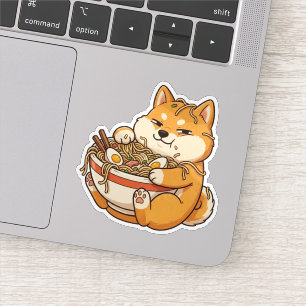 Ramen Verslaafde Shiba Sticker