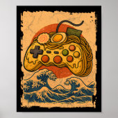 Ramen videogame-controller poster (Voorkant)