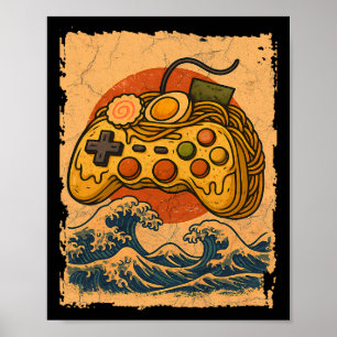 Ramen videogame-controller poster