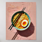 Ramen Wall Art Print Aesthetic Food Poster (Voorkant)