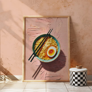 Ramen Wall Art Print Aesthetic Food Poster