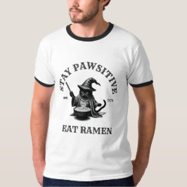 Ramen Wizard Cat – Magical Foodie Anime Art T-shirt