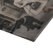 Ramenkijken met een zwarte panter snijplank (Hoek)
