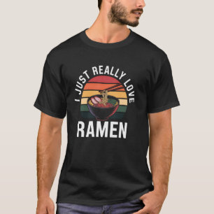 Ramenliefhebber Vintage Japanse Noedels Kom Foodie T-shirt