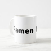 Ramenliefhebber - Zwarte mok met tekst (Voorkant links)