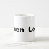 Ramenliefhebber - Zwarte mok met tekst (Center)
