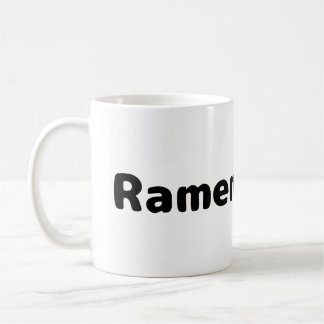 Ramenliefhebber - Zwarte mok met tekst
