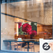 Ramenstickers Rozen  - Fluwelen Glans Raamsticker (Cafe Raam)