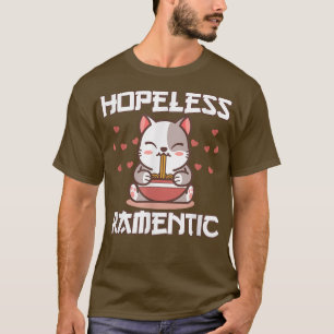 Ramentic Anime Kawaii Ramen Noodles Valentines Gra T-shirt