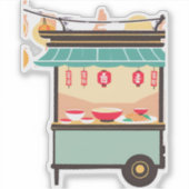 Ramenwagen Sticker (Voorkant)